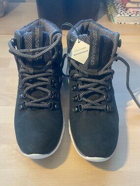 NEW Cole Haan Zerøgrand Hiker Waterproof 9 US Boots, nubuck leather, wool lining